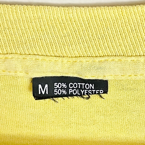Vintage 1990 Cats On Pussywillows San Francisco Yellow Puff T Shirt Adult M - Picture 9 of 9
